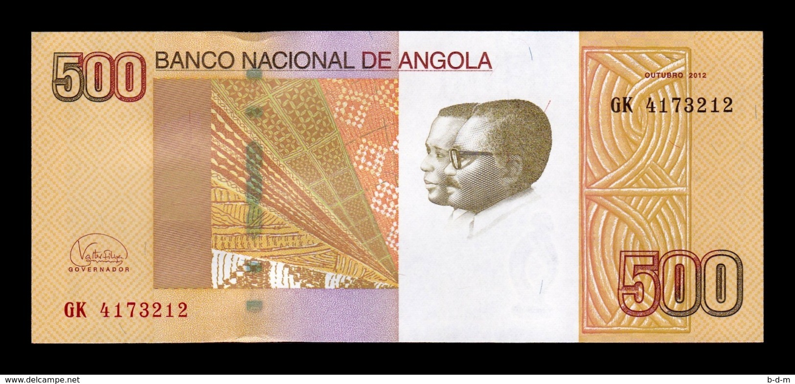 Angola 500 Kwanzas 2012 (2018) Pick 155b SC UNC - Angola