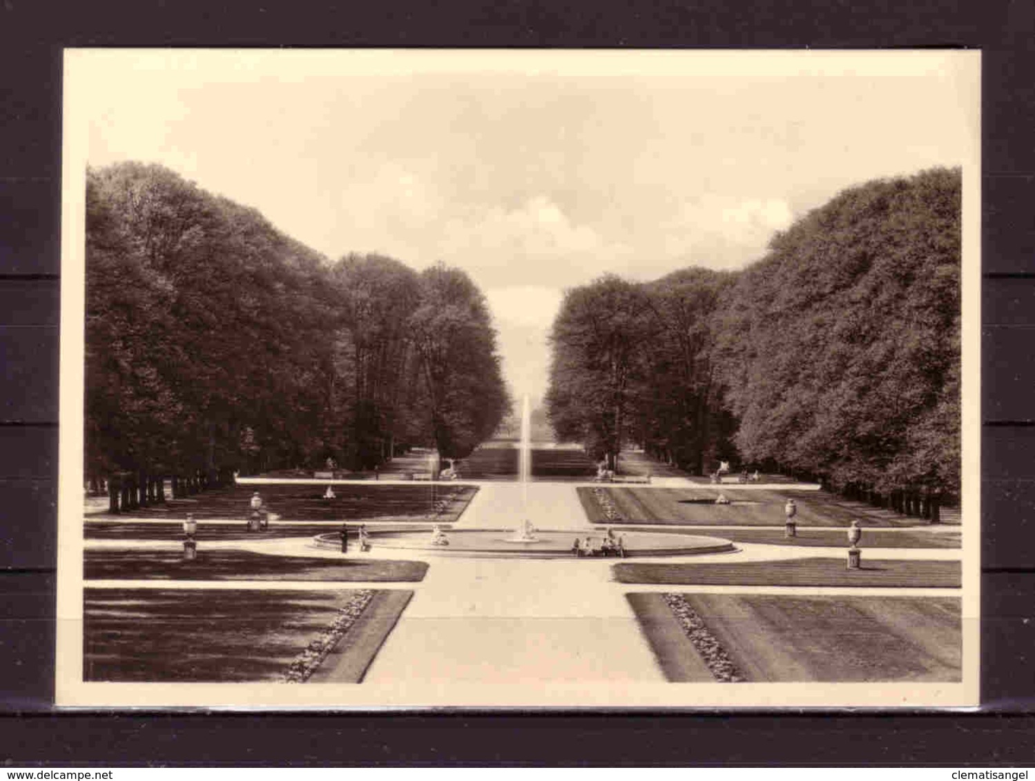 124h * SCHWETZINGEN * BLICK VOM SCHLOSS IN DEN GARTEN ** !! - Schwetzingen