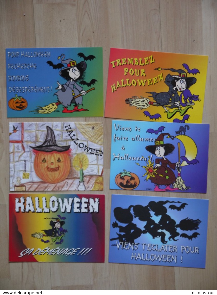 HALLOWEEN   LOT DE 6 CARTES - Halloween