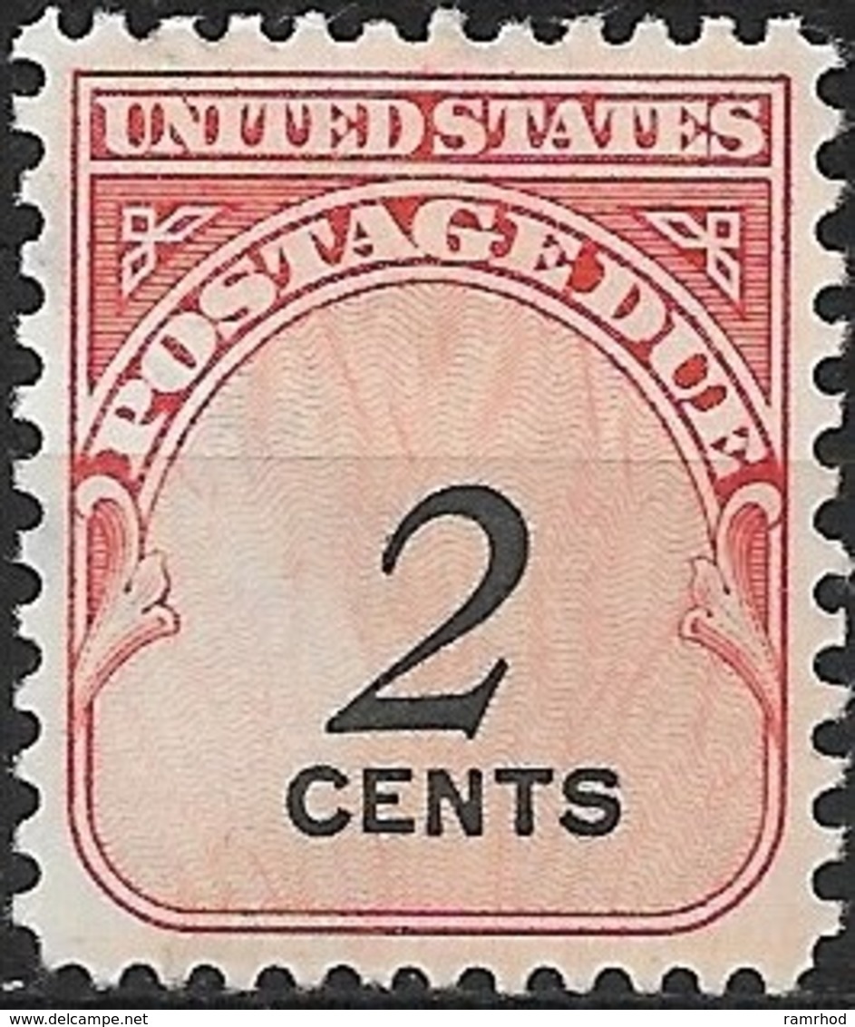 USA 1959 Postage Due - 2c Red MH - Taxe Sur Le Port