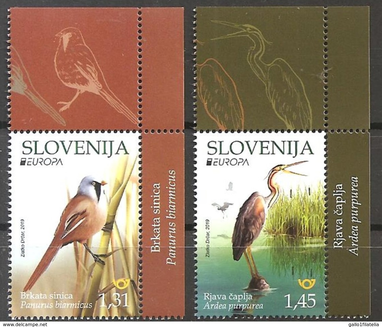 2019 - SLOVENIA / SLOVENJA - EUROPA  CEPT - UCCELLI / BIRDS. MNH. - 2019