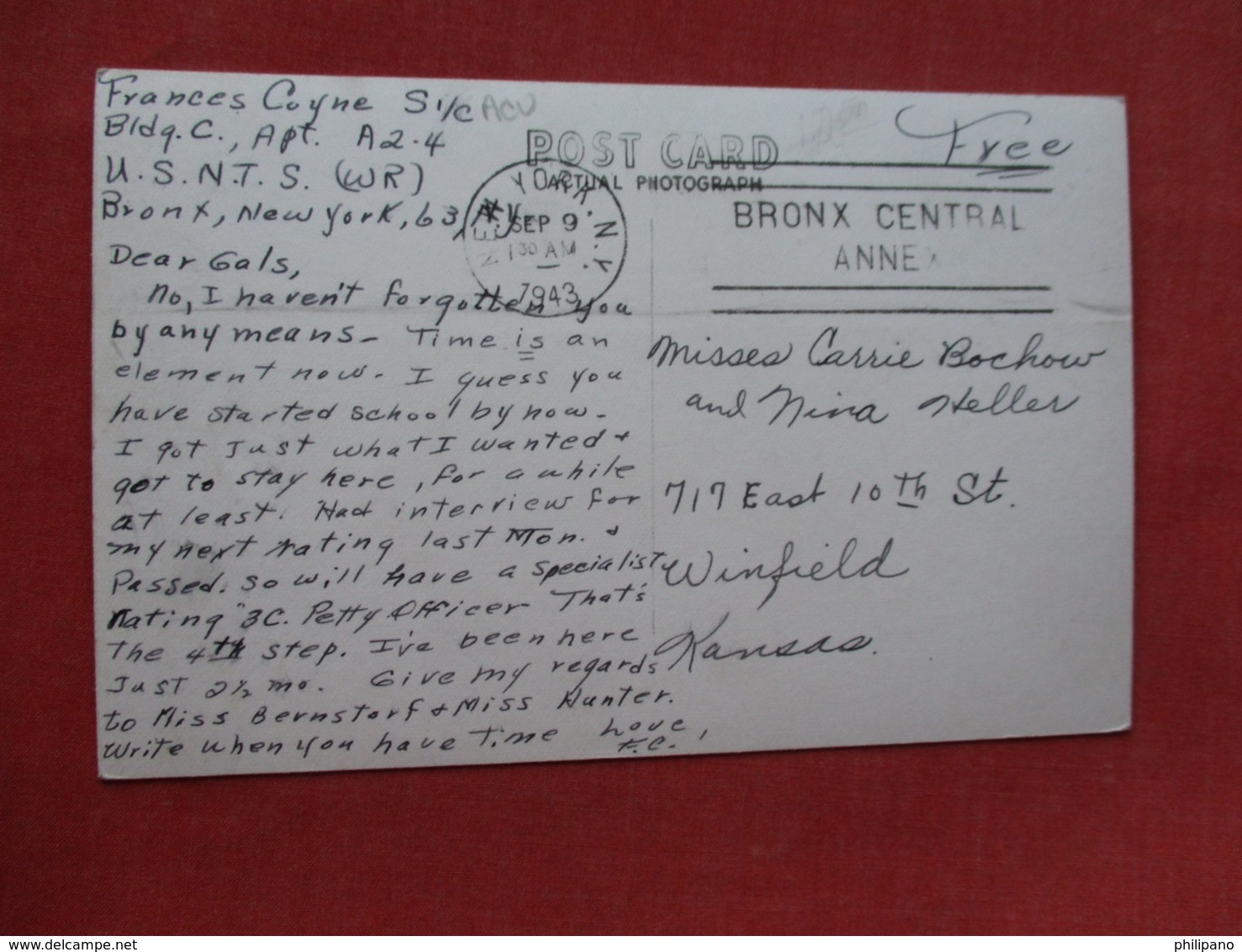 RPPC US Navy Training School  Bronx NY  > Ref   3604 - Other & Unclassified