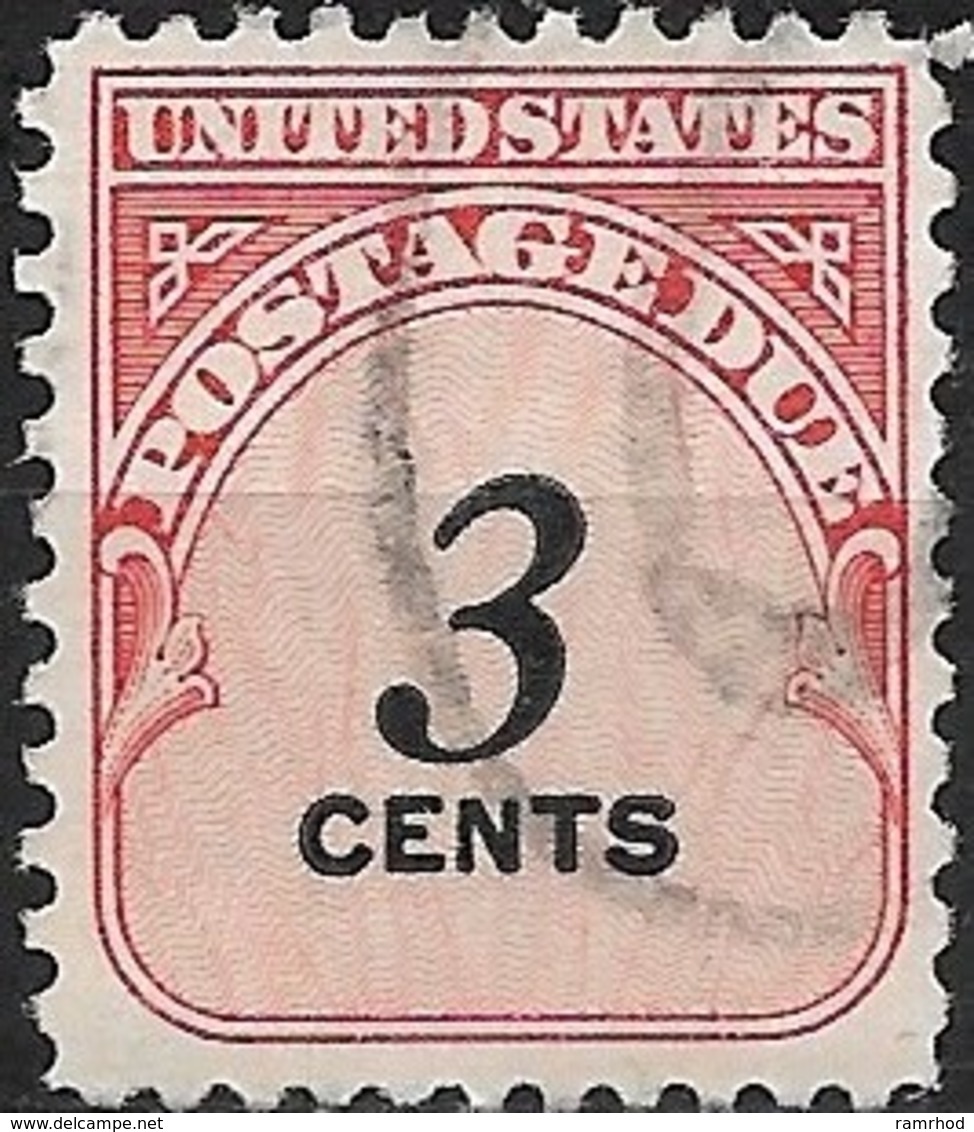 USA 1959 Postage Due - 3c Red FU - Taxe Sur Le Port