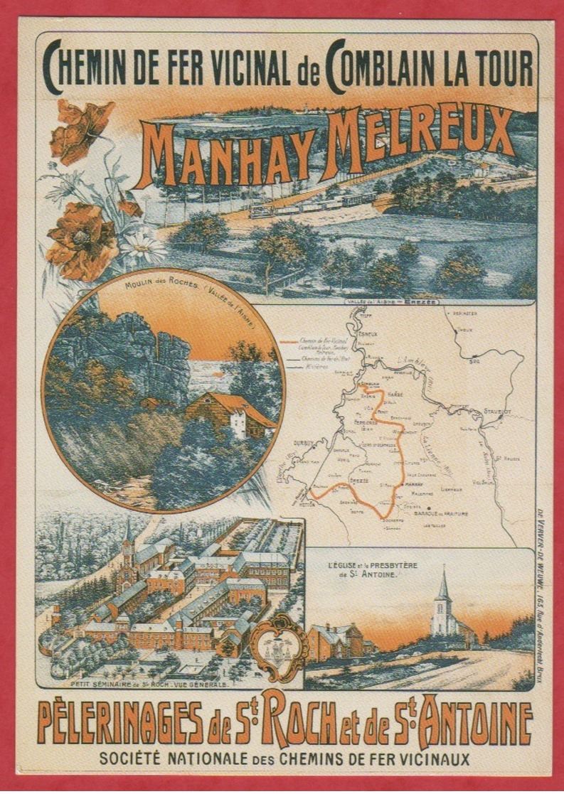 PUB - Affiches - Chemin De Fer - Manhay Melreux - Publicité