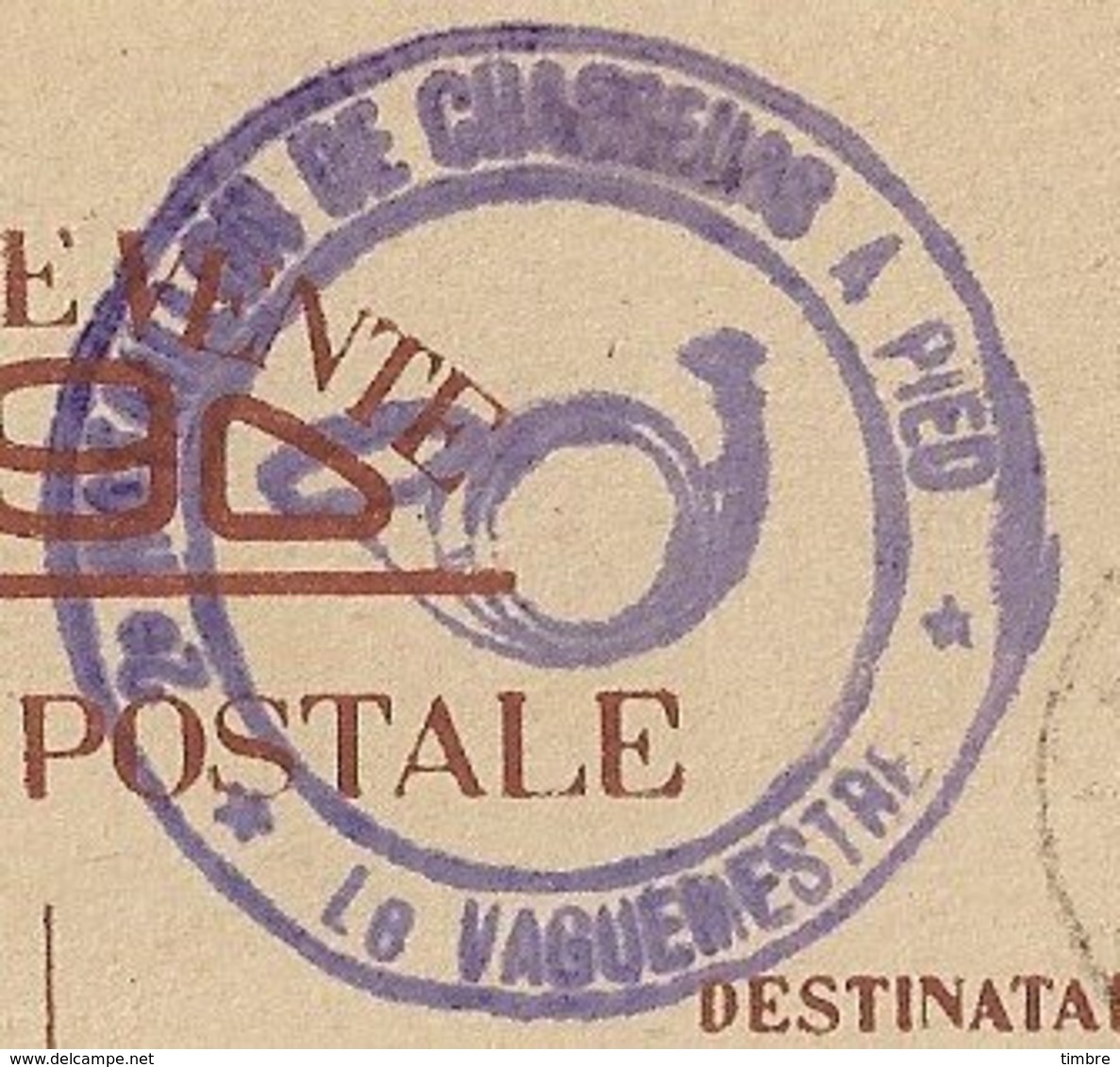 Entier Postal 90c Iris 2eme Bataillon De Chasseurs à Pied à JUJURIEUX - Guerre De 1939-45