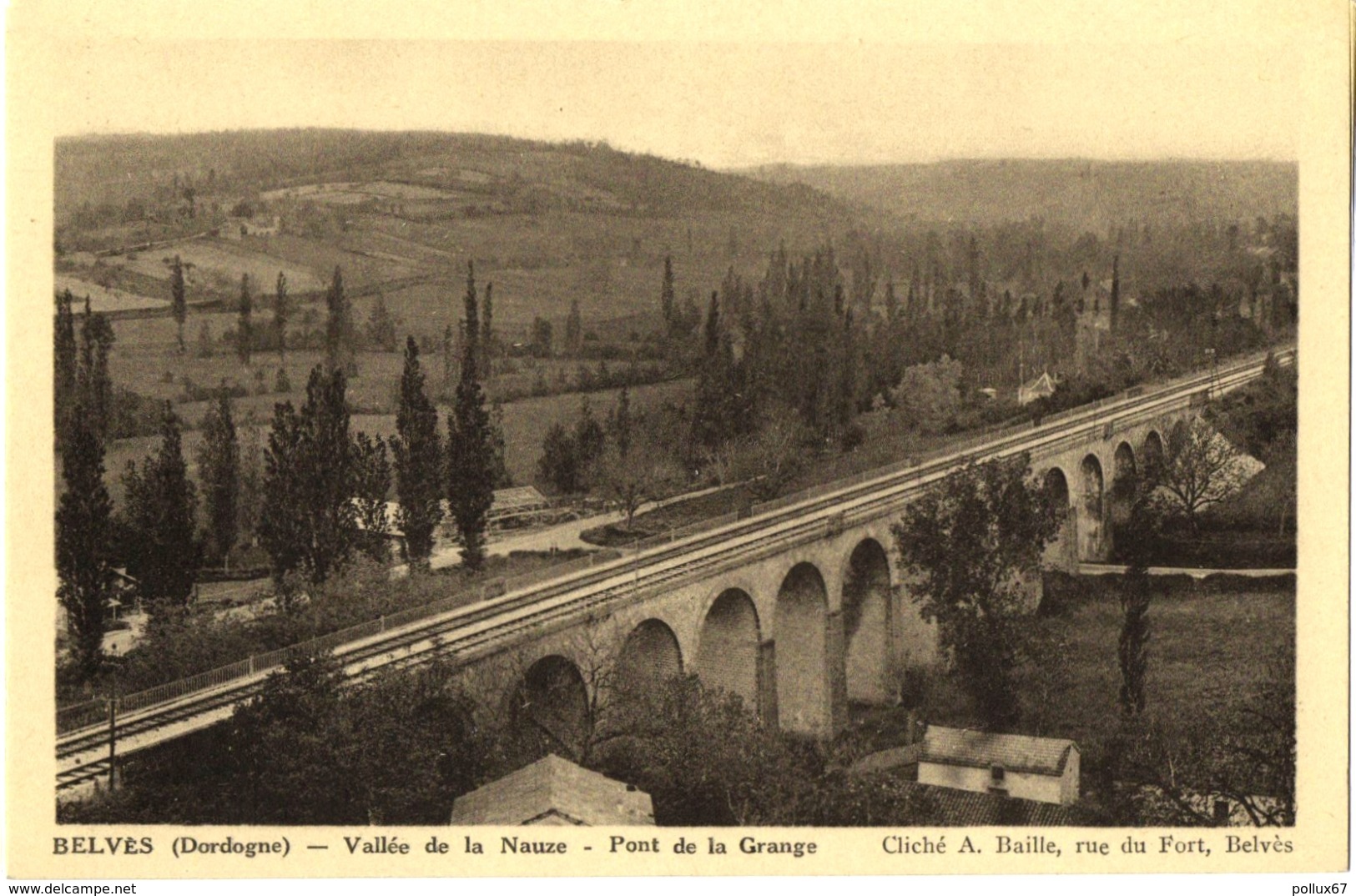 CPA DE BELVES  (DORDOGNE)  VALLEE DE LA NAUZE - PONT DE LA GRANGE - Autres & Non Classés