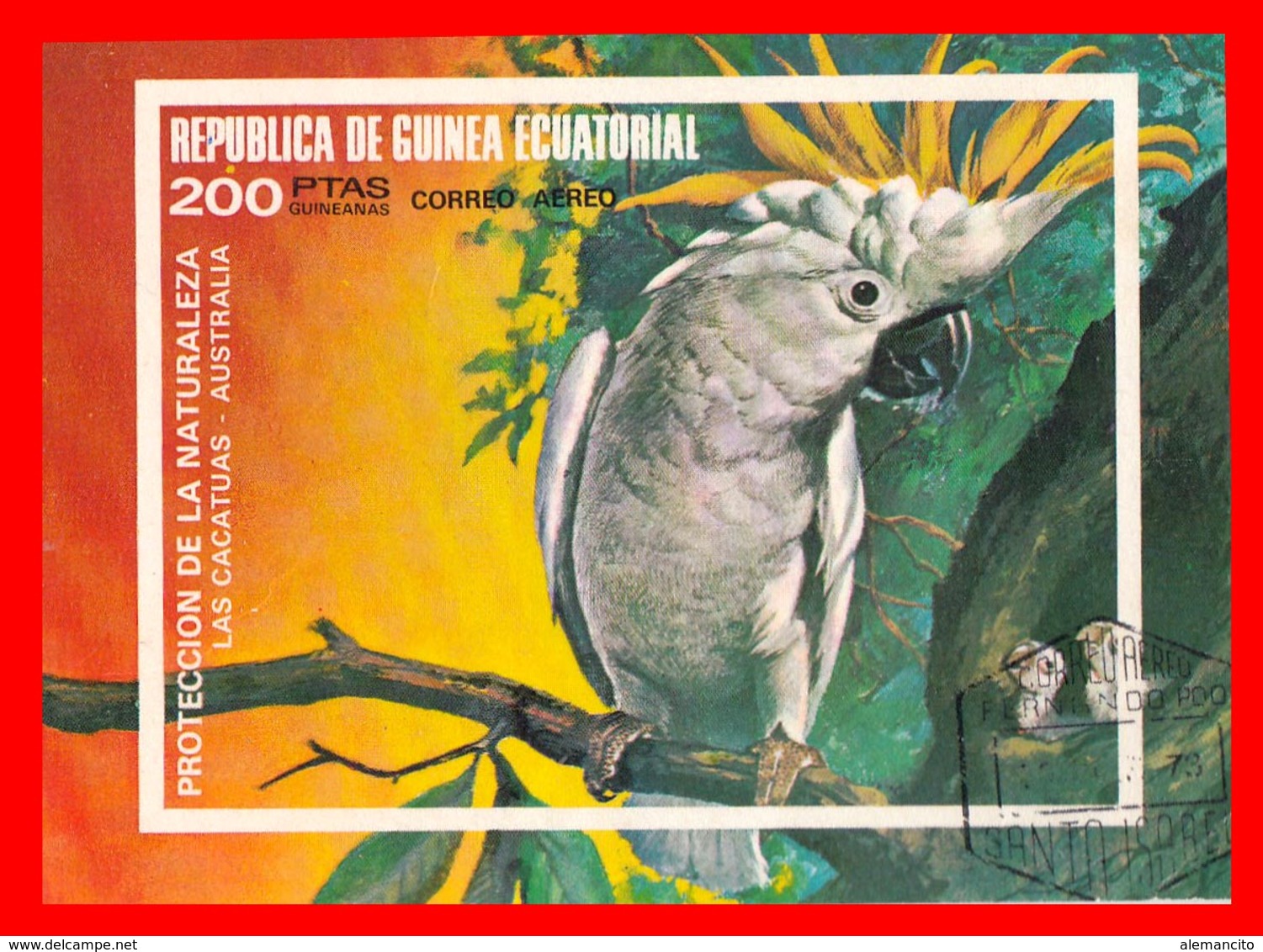 GUINEA ECUATORIAL - 1976 - PROTECCION DE LA NATURALEZA – TEMATICA  AVES - Guinea Ecuatorial