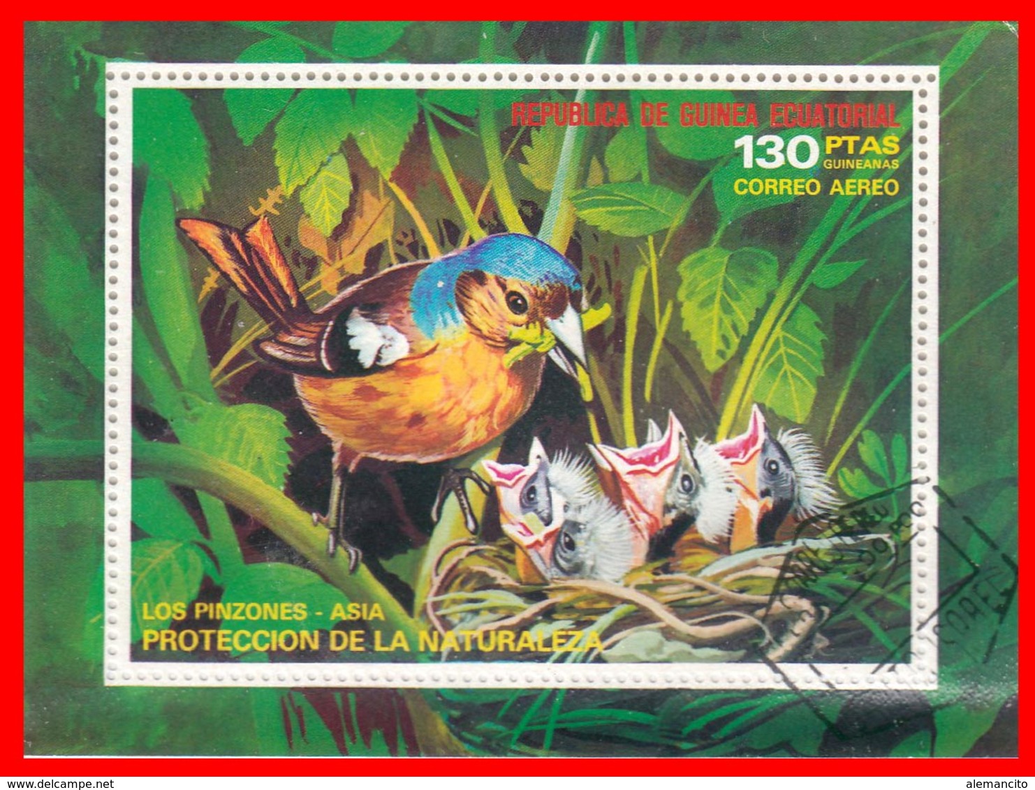 GUINEA ECUATORIAL - 1976 - PROTECCION DE LA NATURALEZA – TEMATICA  AVES - Guinea Ecuatorial