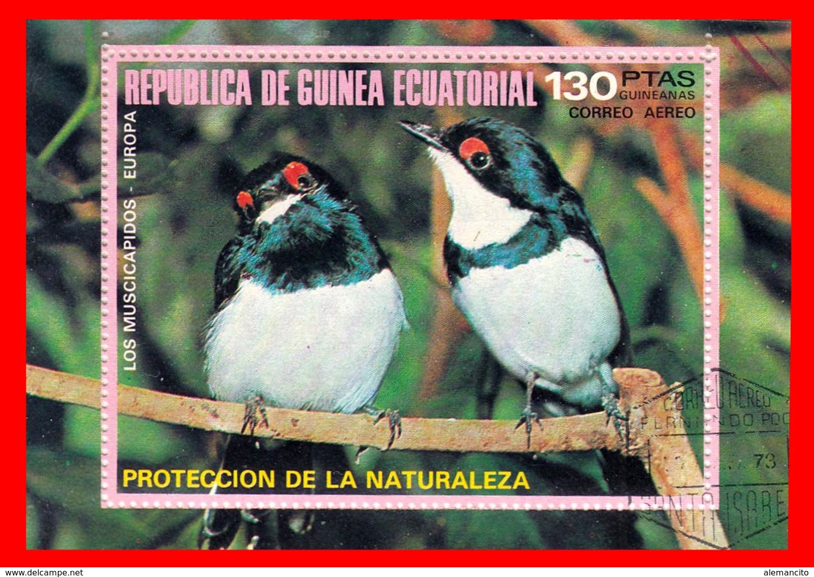 GUINEA ECUATORIAL - 1976 - PROTECCION DE LA NATURALEZA – TEMATICA  AVES - Guinea Ecuatorial