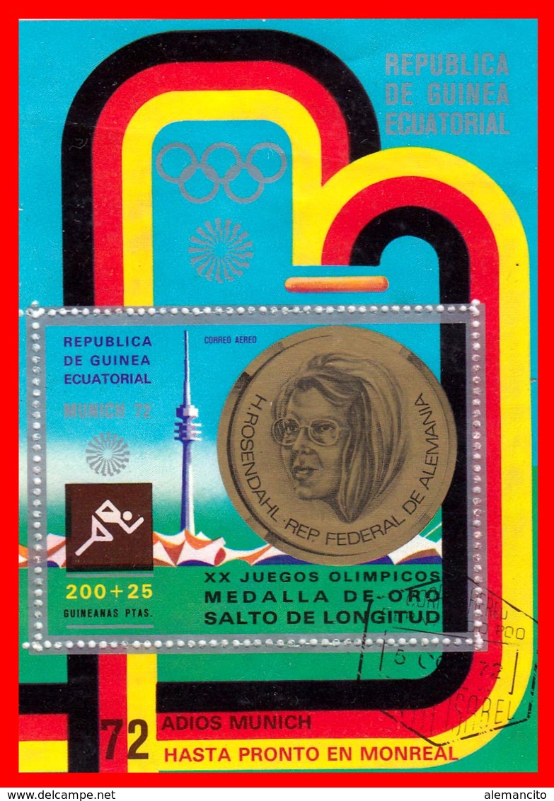 GUINEA ECUATORIAL - 1972 - MUNICH – TEMATICA  OLIMPIADAS - Guinea Ecuatorial