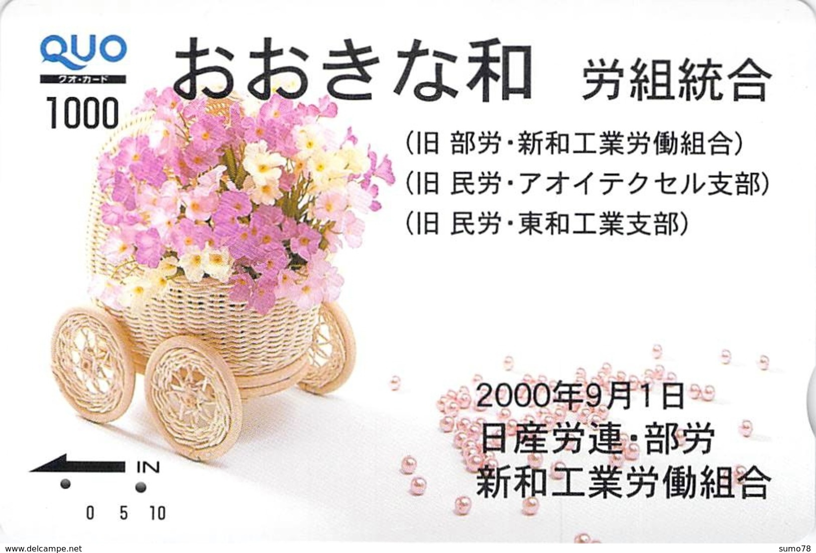 FLEUR - FLOWER - BOUQUET - PRESENTATION - Carte PrépayéeJapon - Fleurs