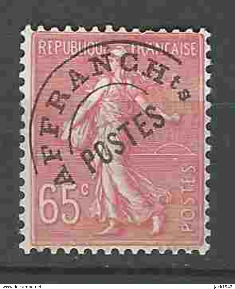 Préoblitéré Yvert N° 48 - 65c Semeuse Lignée Rose Oblitéré - 1893-1947