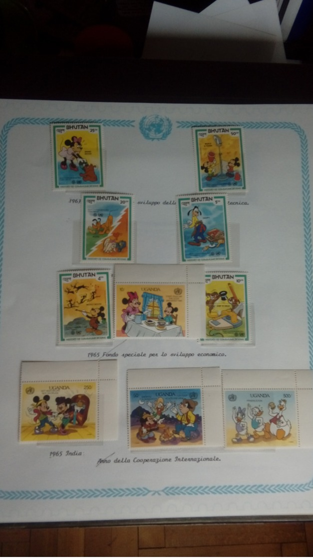 francobolli 1979 anno del fanciullo rappresentanti mickey mouse + foglietti