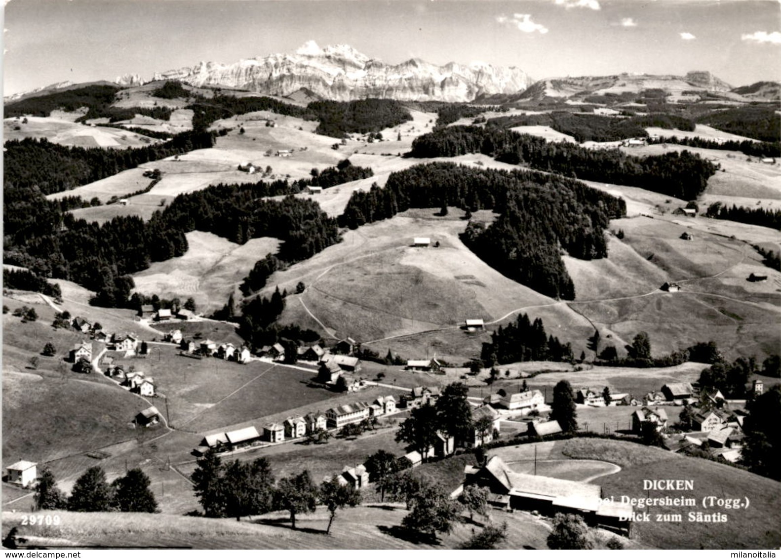 Dicken Bei Degersheim (Togg.) - Blick Zum Säntis (29709) * 8. 10. 1974 - Degersheim