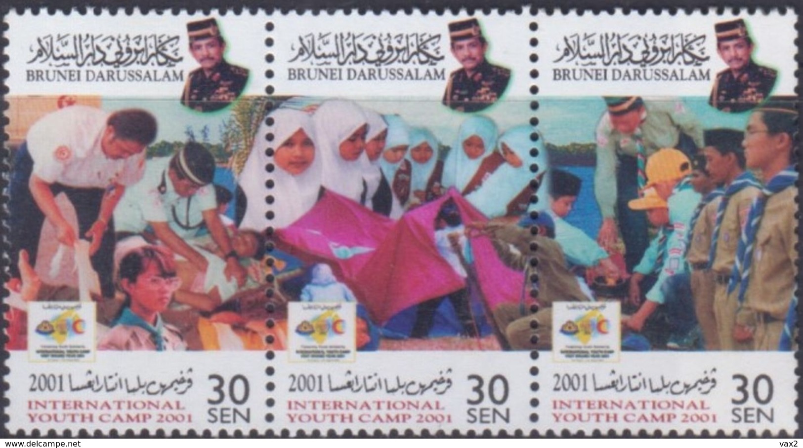 Brunei 2001 S#570 International Youth Camp MNH Medicine Red Crescent Girl Guide Scout - Brunei (1984-...)