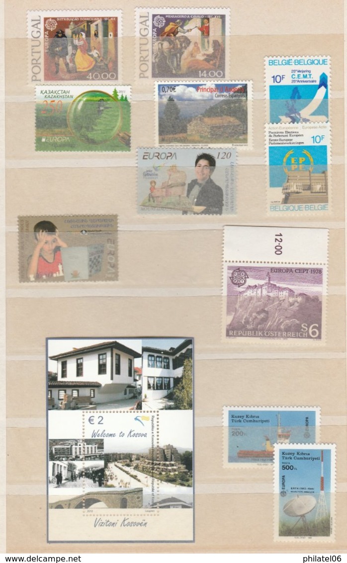 EUROPA  PETITE COLLECTION DONT PEU COURANTS (ALBANIE, BOSNIE SERBE...) - 2012