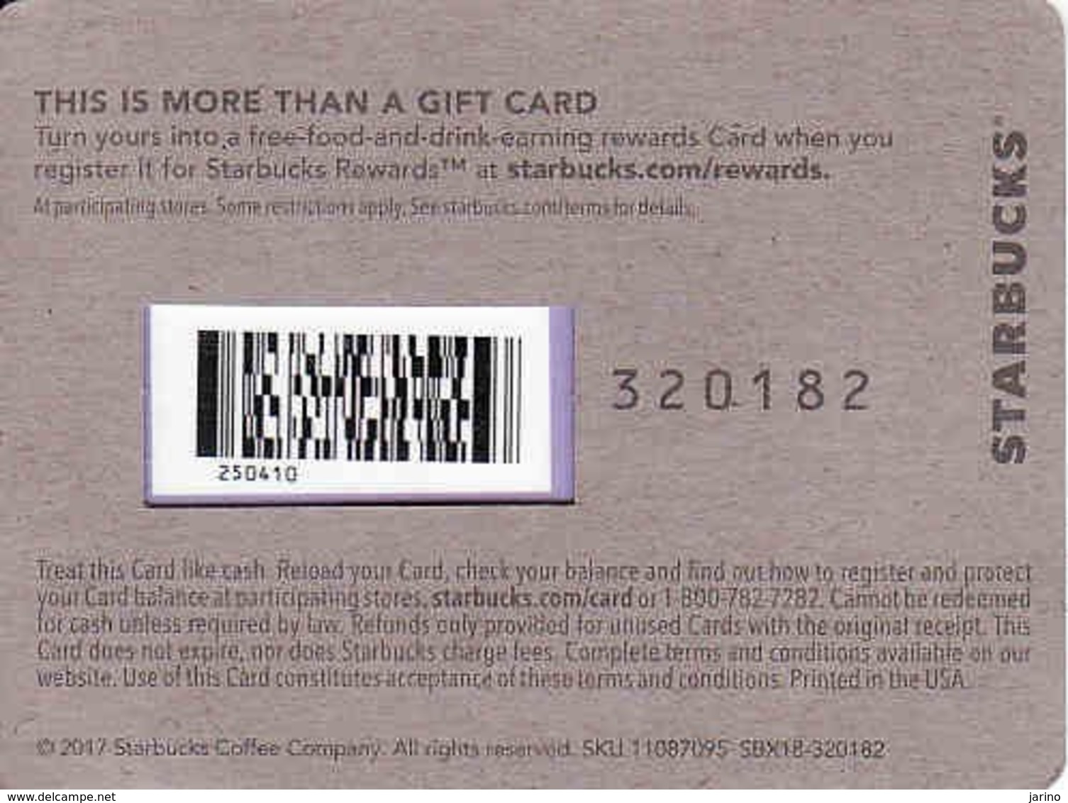 USA - Apple, Favorite! Starbucks Card, - Cartes Cadeaux