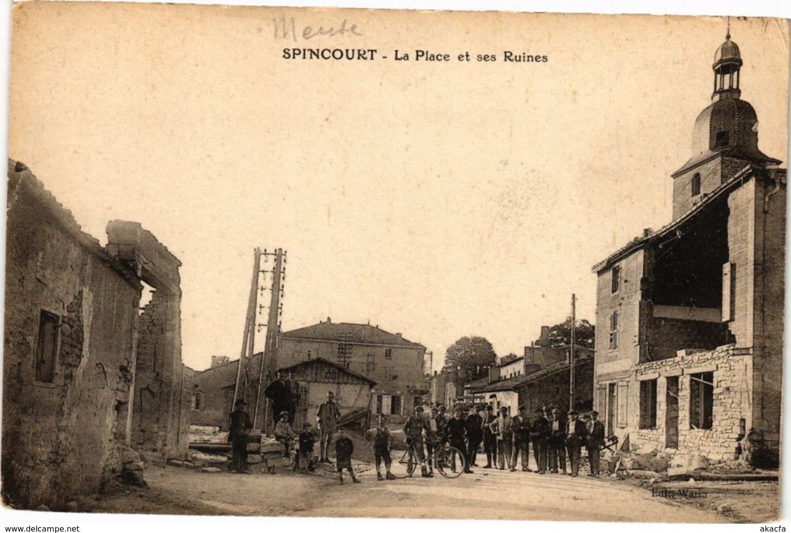 CPA SPINCOURT-La Place Et Ses Ruines (232504) - Spincourt