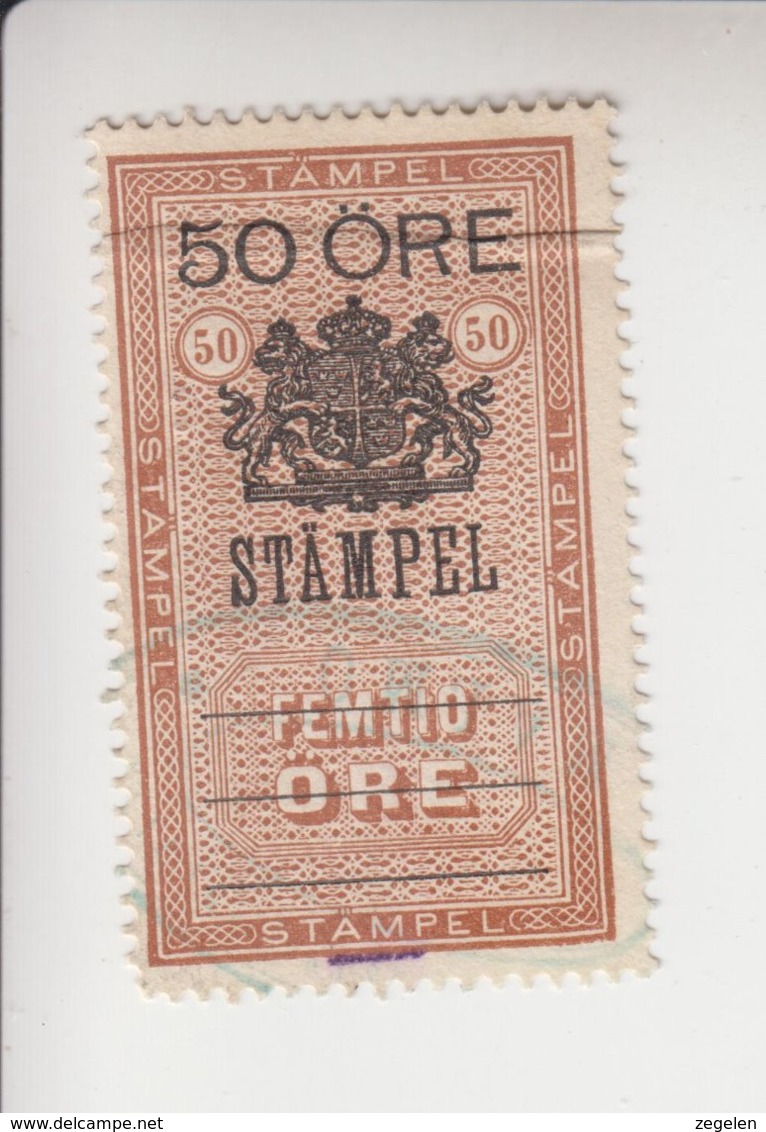 Zweden Fiskale Zegel Cat. BarefootStämpel (Documentary)  7 - Revenue Stamps