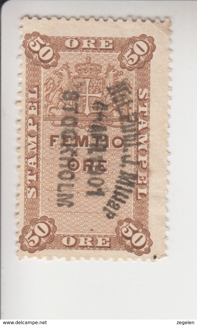 Zweden Fiskale Zegel Cat. Barefoot Stämpel (Documentary)  35 - Revenue Stamps