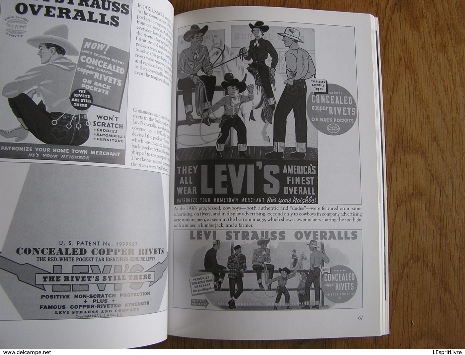 LEVI STRAUSS & CO Story Jeans Levi's Blue Jeans Miner Mining San Francisco Etats Unis USA Clothing Américan West América