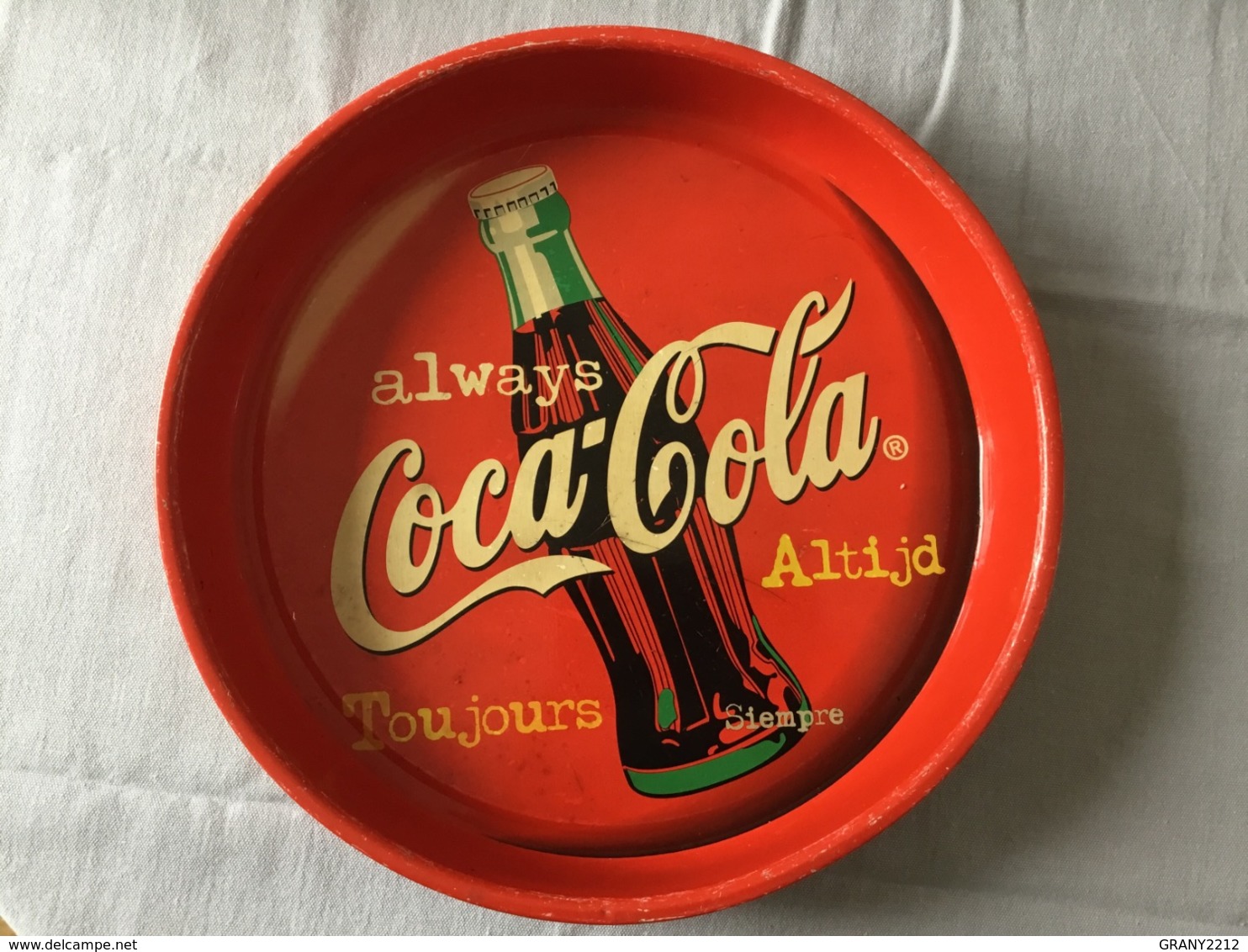 COCA-COLA « Plateau Métal Année 70 Bon état,belle Couleur(Siempre) - Trays