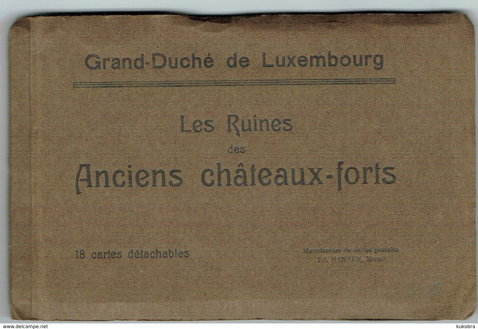 Carnet 18 Cartes Détachables (ANCIENS Châteaux-Forts éd,Hansen. - Sonstige & Ohne Zuordnung