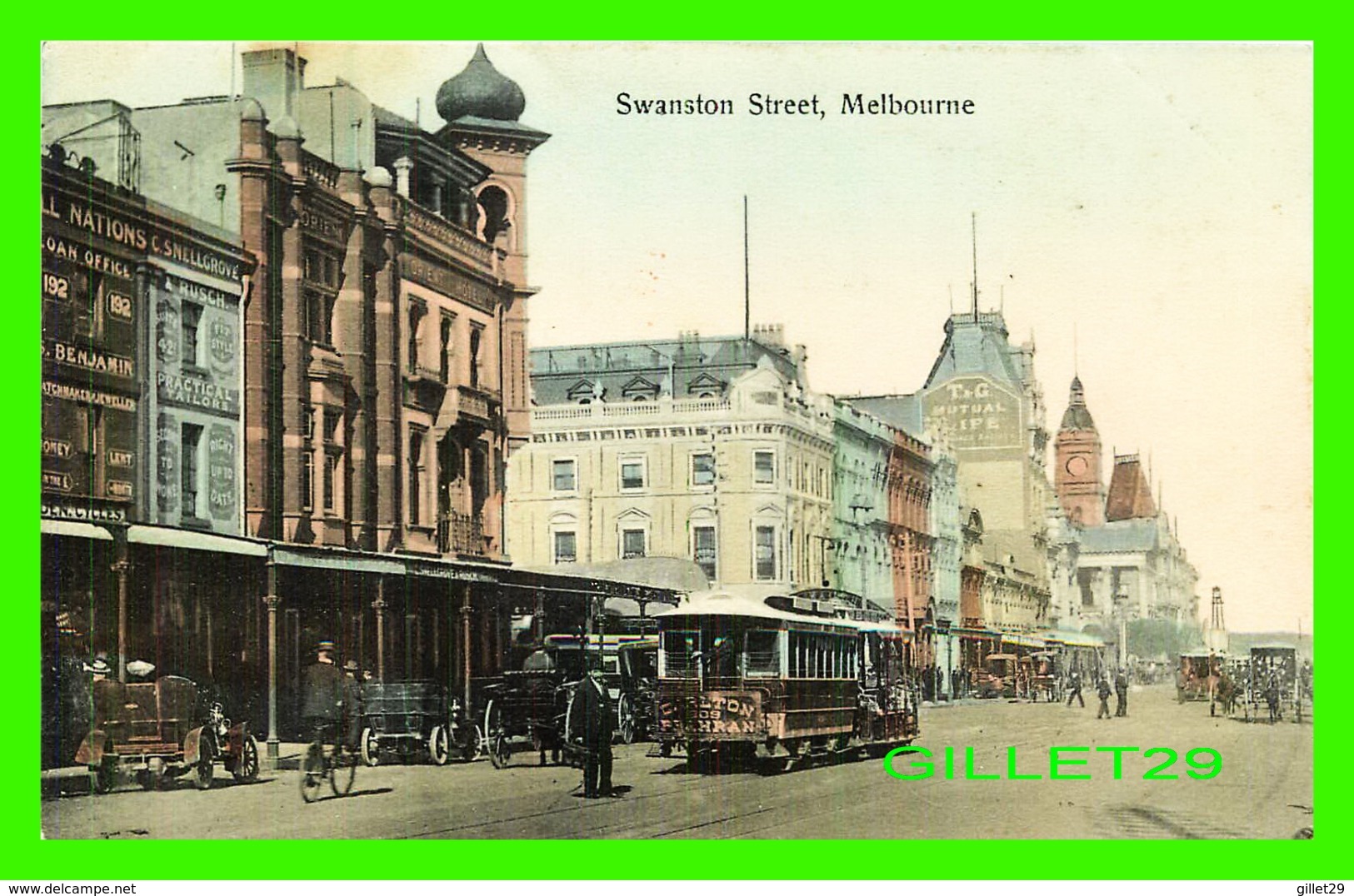 MELBOURNE, AUSTRALIE - ANIMATED SWANSTON STREET - V. S. M. - - Melbourne