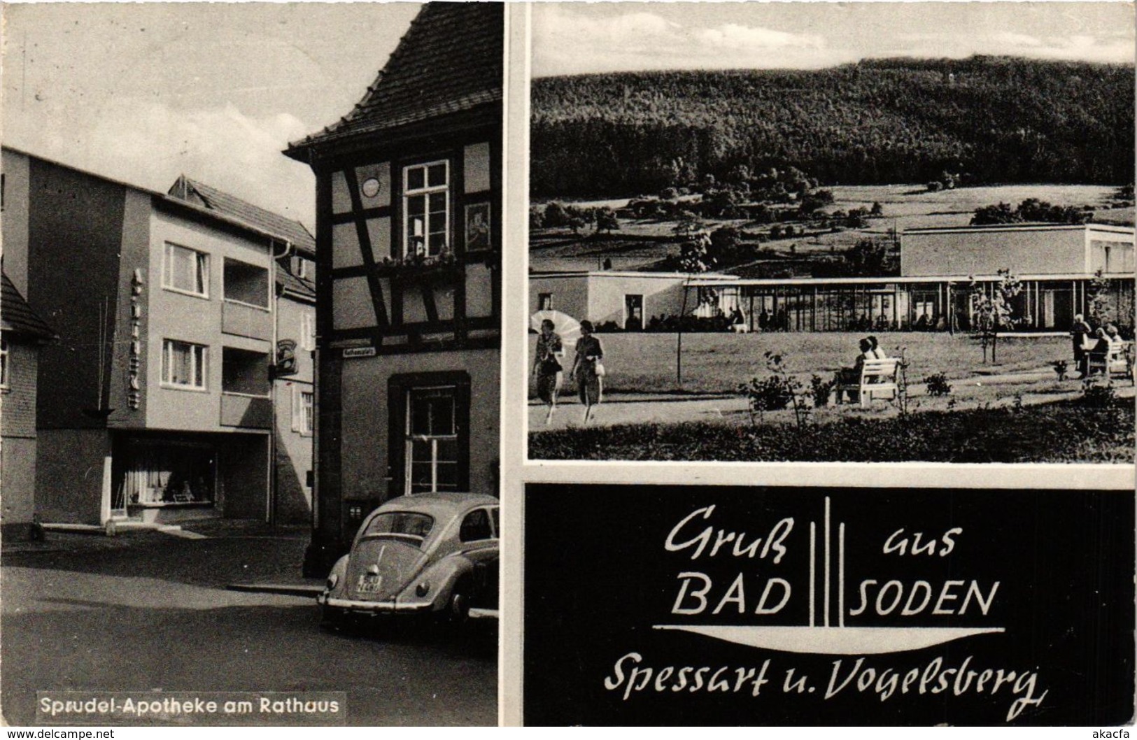 CPA AK Gruss Aus BAD SODEN Sprudel-Apotheke Am Rathaus GERMANY (865454) - Bad Soden