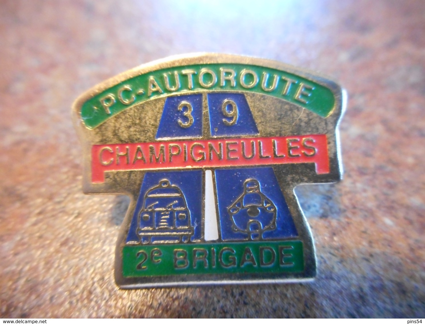 A039 -- Pin's CRS PC Autoroute 39 2° Brigade Champigneulles - Police