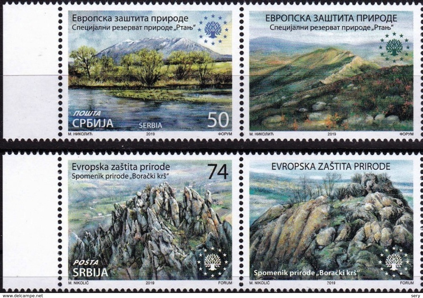 Serbia 2019 Set 2 V MNH With Labels Europa Nature Protection Environment - Protezione Dell'Ambiente & Clima