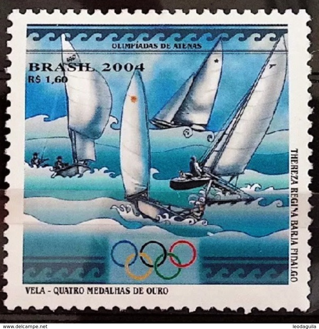 BRAZIL #3395 -  SAILING - OLYMPIC GAMES  ATHENS 2004  MINT - Nuovi