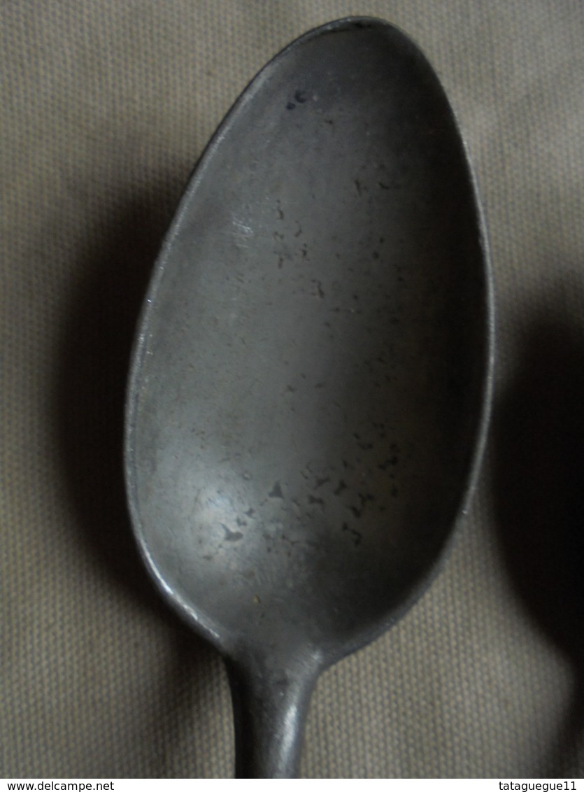 Ancien - 2 Cuillères à Soupe (en Plomb Ou Aluminium ?) - Spoons