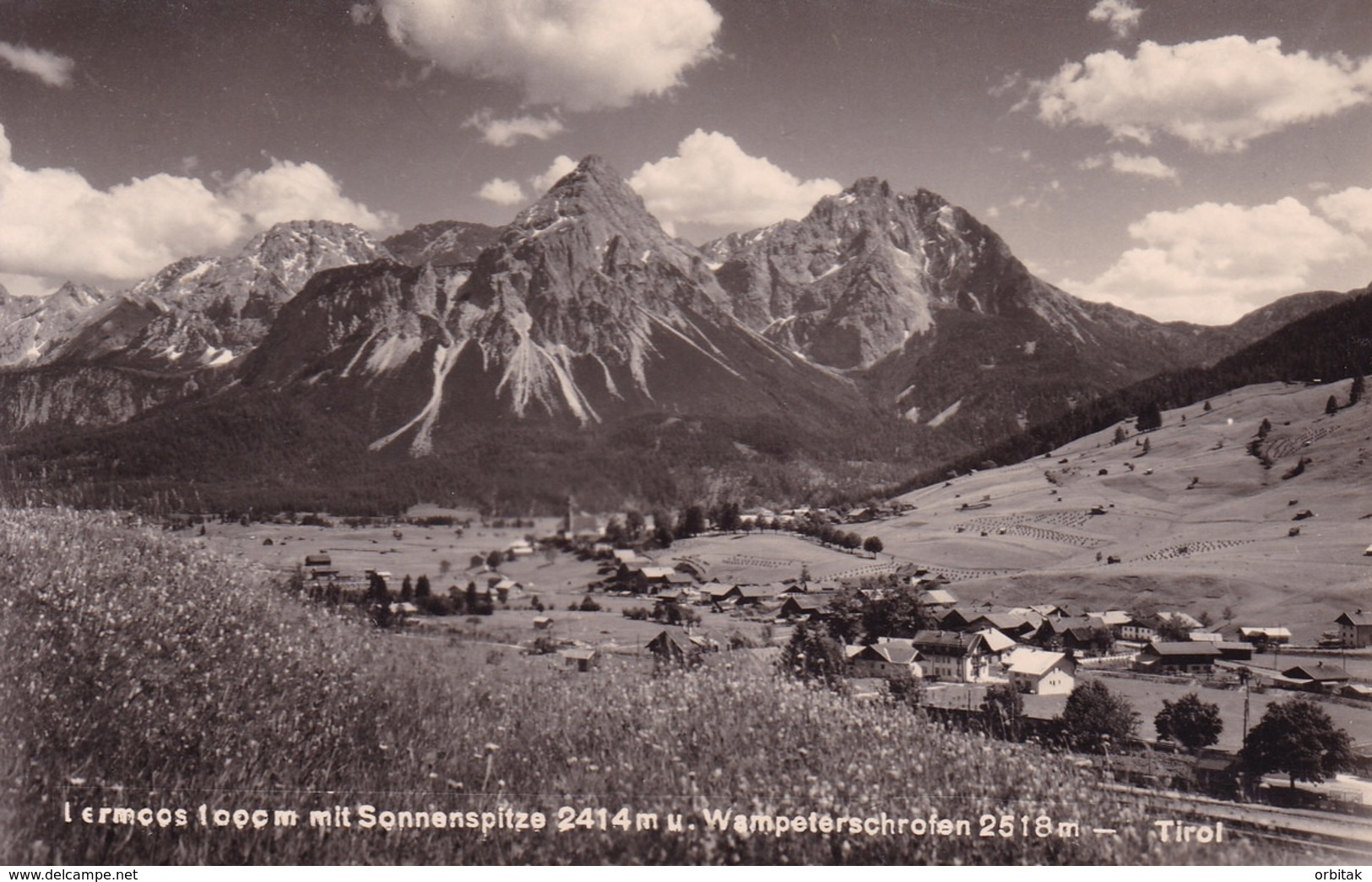 Lermoos * Sonnenspitze, Wampeterschrofen, Gesamtansicht, Tirol, Gebirge, Alpen * Österreich * AK353 - Lermoos