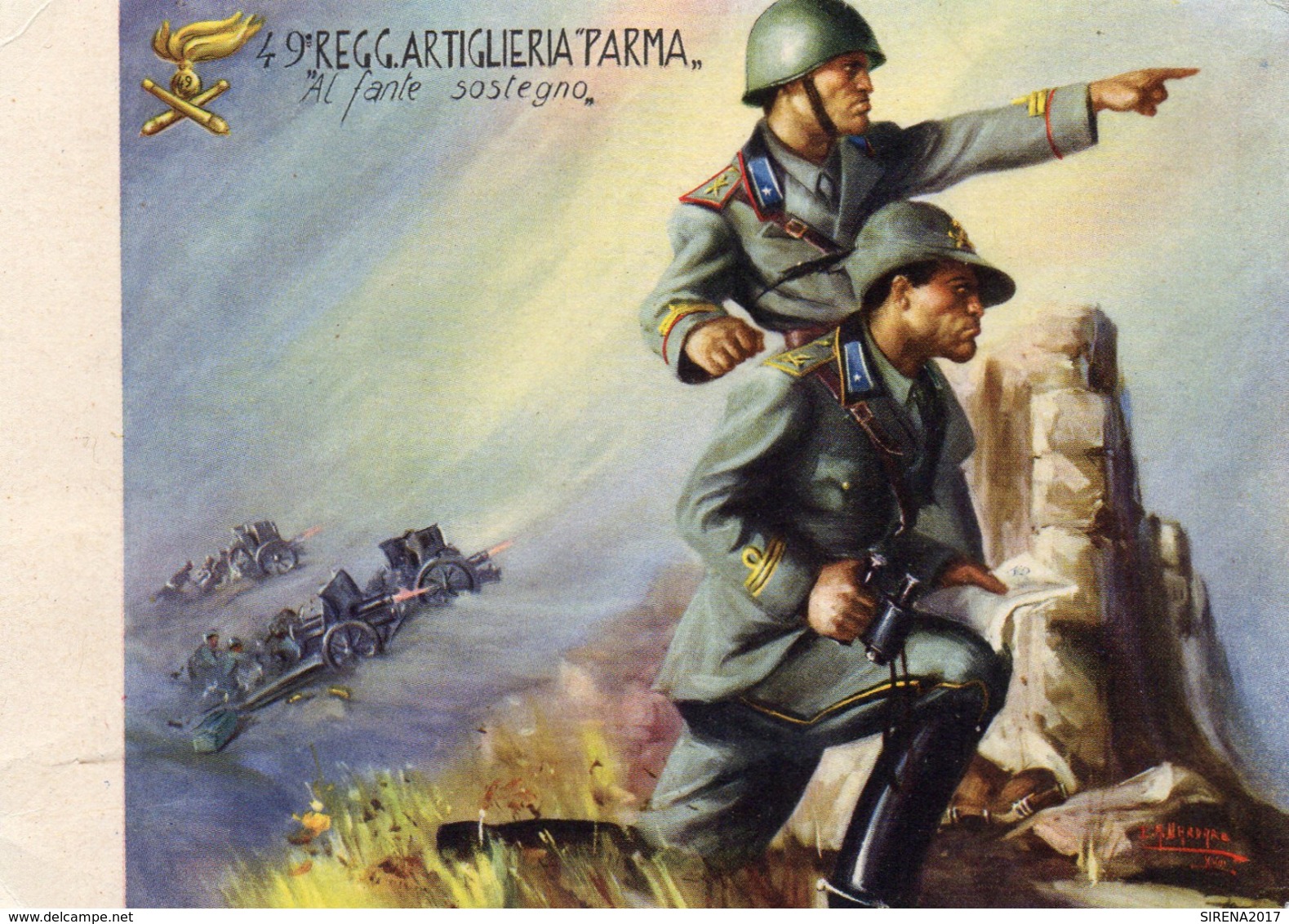 49° REGGIMANTO ARTIGLIERIA "PARMA" - NON VIAGGIATA - Regiments