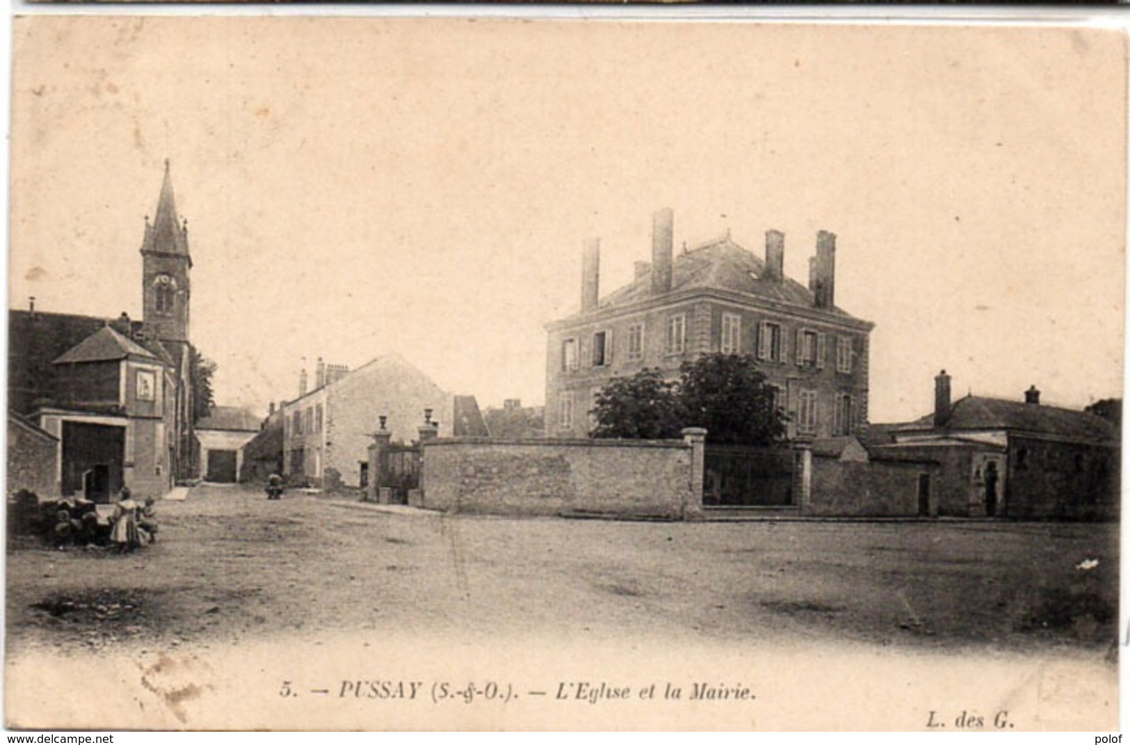 PUSSAY - L' Eglise Et La Mairie (116161) - Autres & Non Classés