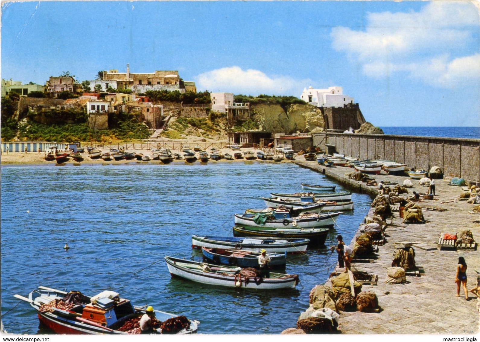 FORIO D'ISCHIA  NAPOLI  Chiesetta Del Soccorso  Molo  Barche  Pescatori - Napoli (Naples)