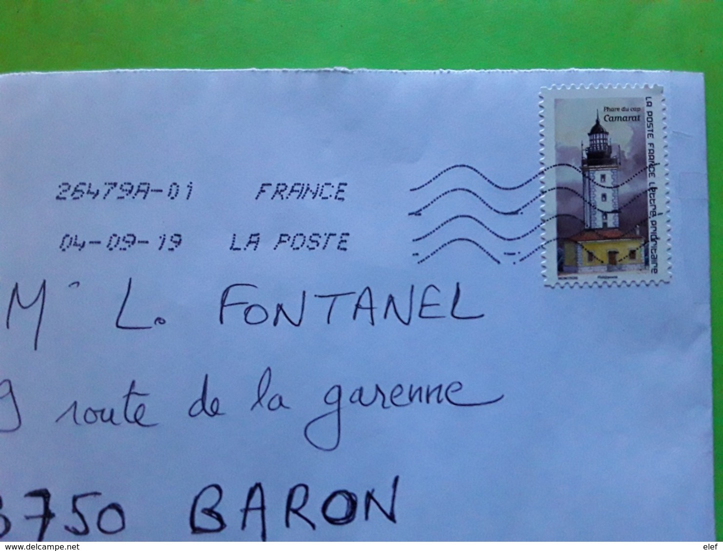 Lettre Prioritaire Timbre PHARE DU CAP CAMARAT Lighthouse,  2019 TB - 1961-....