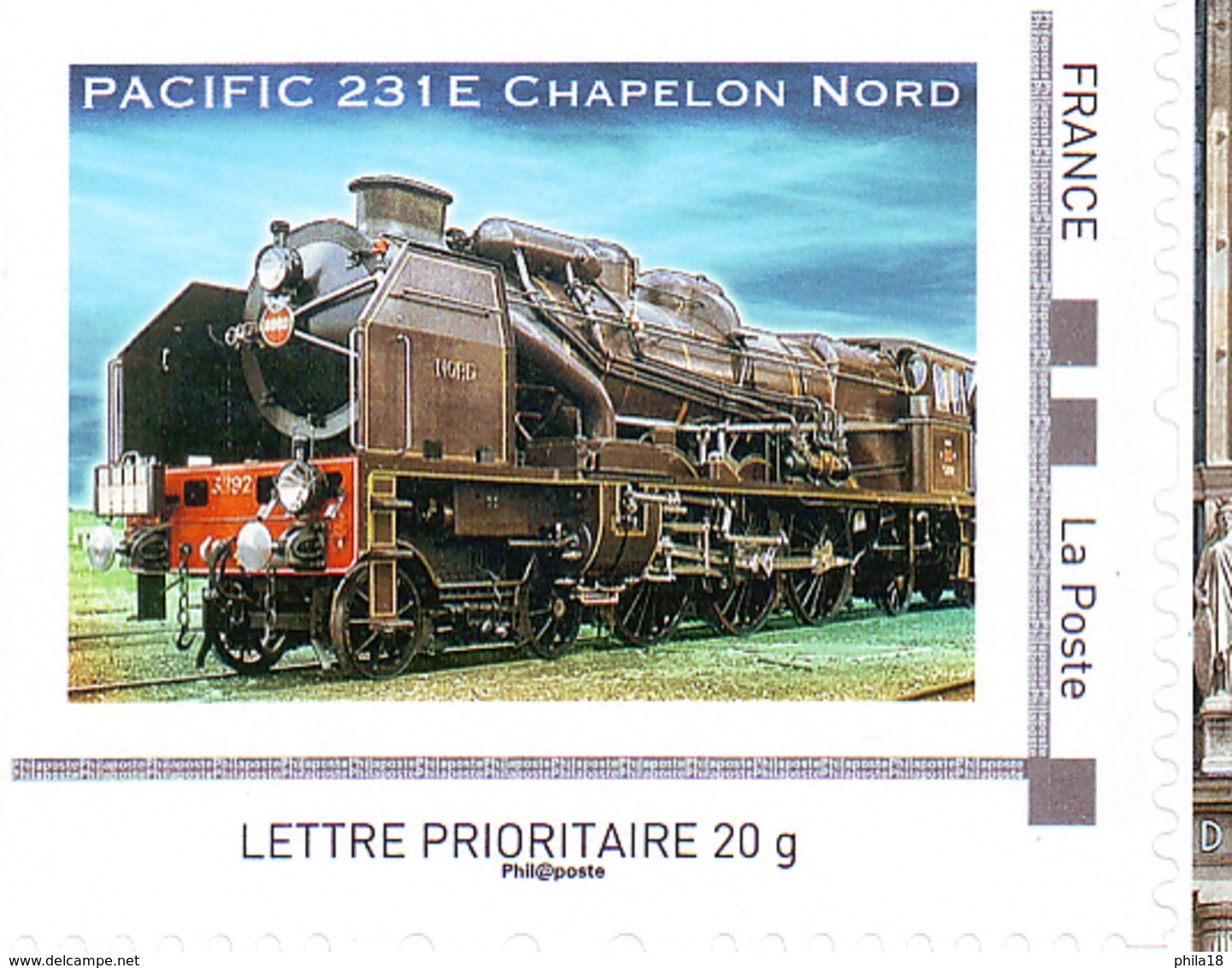 BLOC CNEP 2013 N° 64 ** SALON PHILATELIQUE AUTOMNE TRAIN PACIFIC 231E CHAPELON NORD AVEC TP MONTIMBRAMOI - CNEP