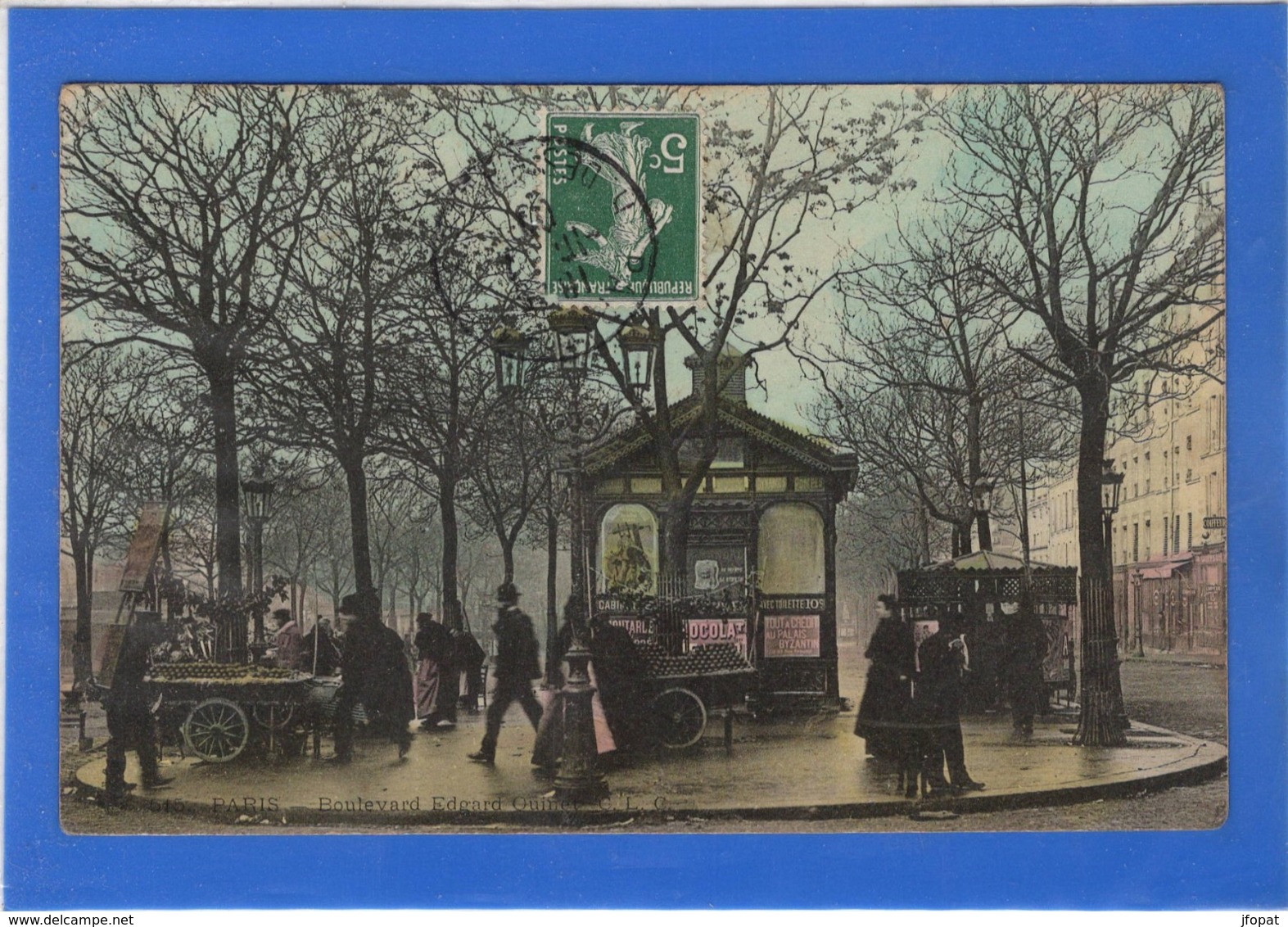 75 PARIS - 14ème, Boulevard Edgar Quinet, Aquarellée (voir Descriptif) - Arrondissement: 14