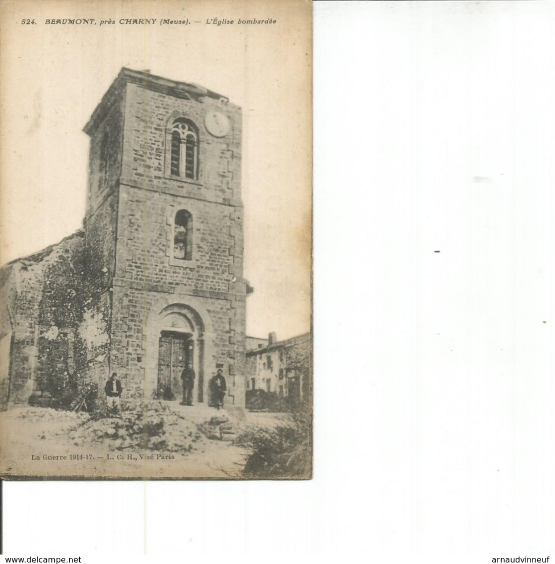 55-BEAUMONT EGLISE BOMBARDEE - Other & Unclassified