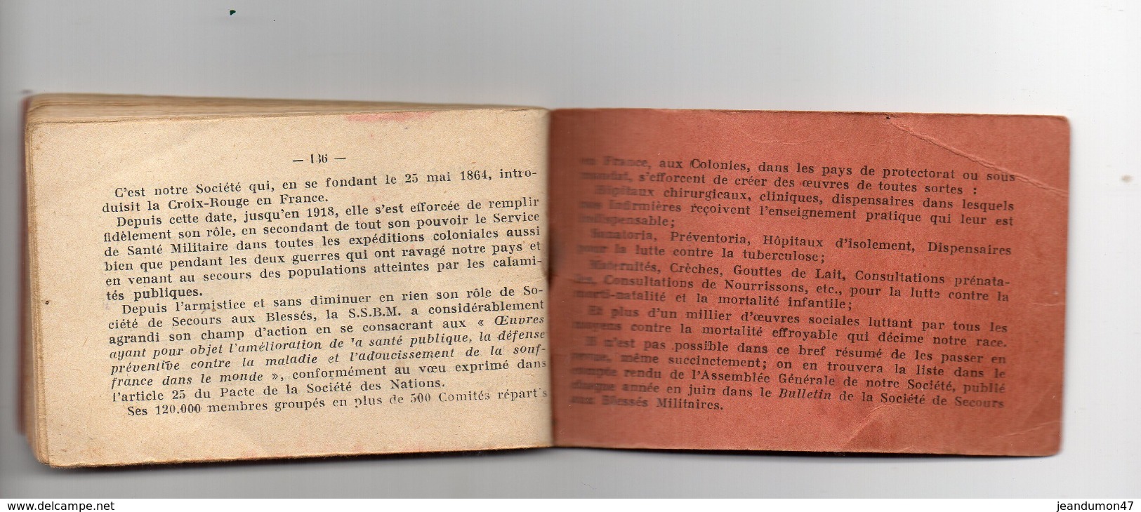 CROIX-ROUGE FRANCAISE. ALIMENTATION DES MALADES ET DES CONVALESCENTS. AUX BLESSES MILITAIRES. 138 PAGES. 9,6 CMS X 6,3. - Salud