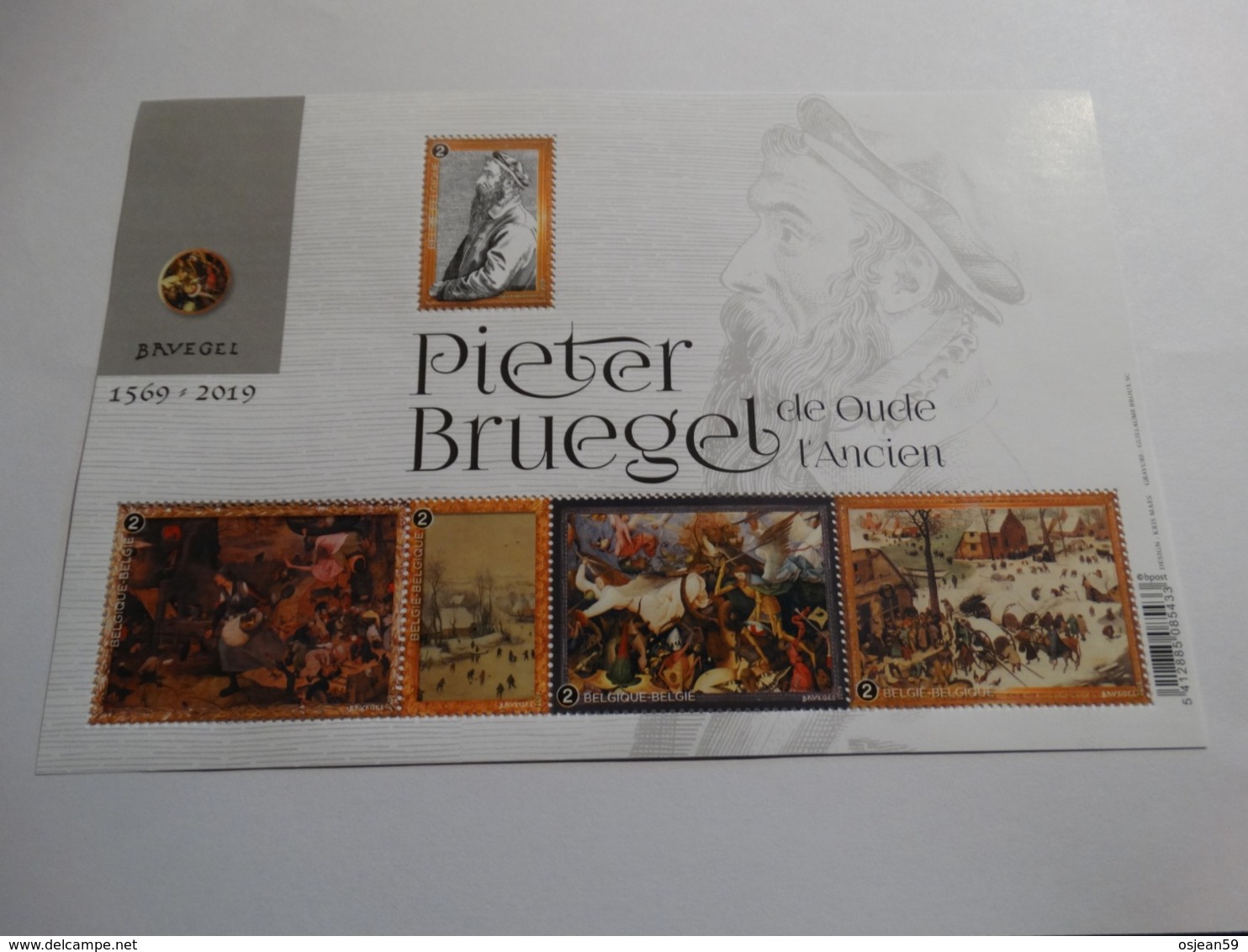 Belgique 2019.Nouveauté.Bloc Feuillet Pieter Bruegel. - 1961-2001