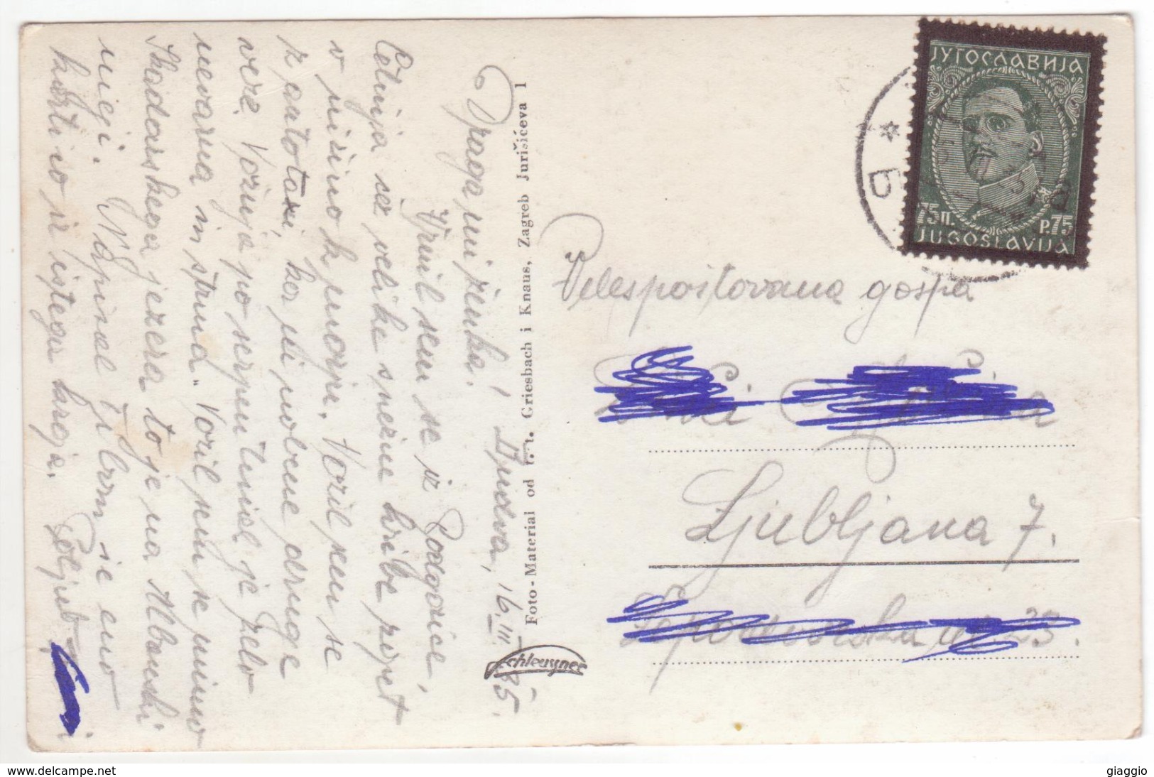 °°° 13912 - MONTENEGRO - BUDVA - PANORAMA - 1935 With Stamps °°° - Montenegro