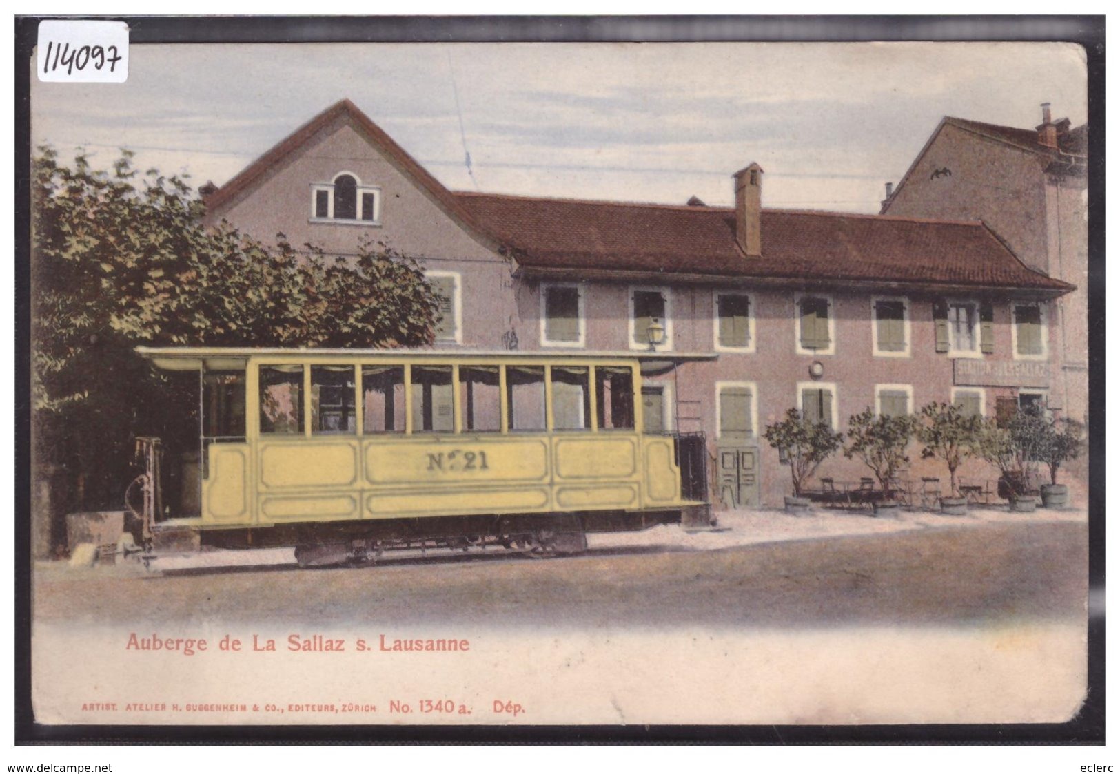 LAUSANNE - AUBERGE DE LA SALLAZ - TRAMWAY - B ( USURE AUX ANGLES ) - Lausanne