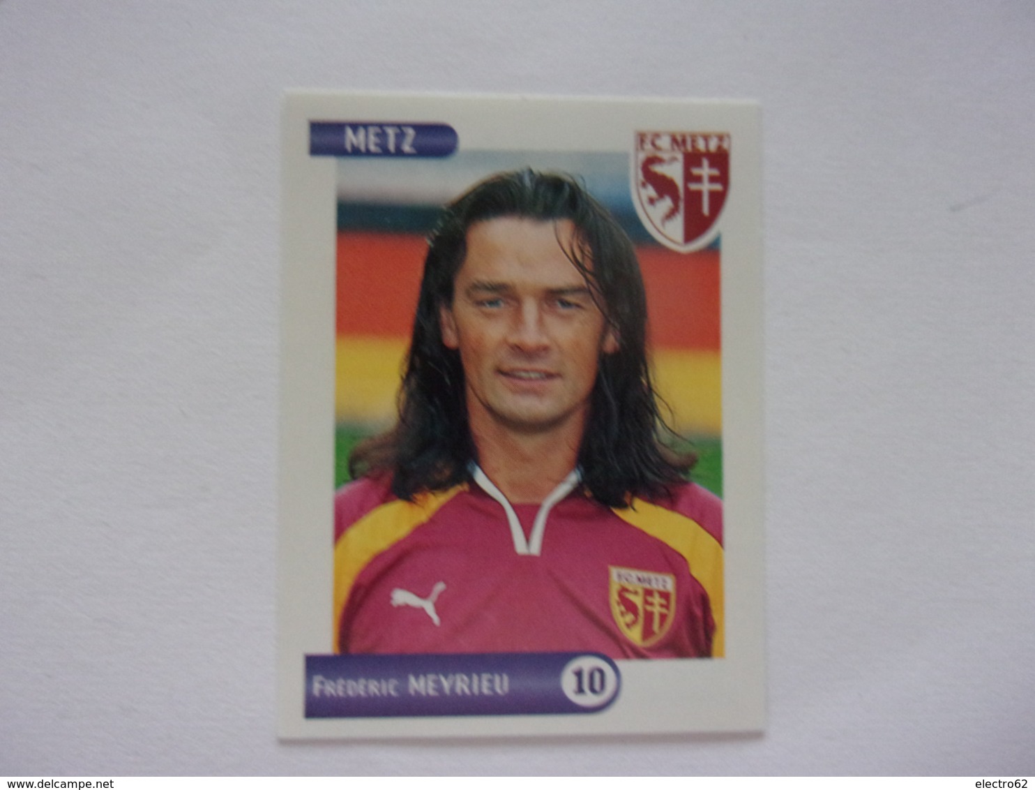 PANINI FOOT 2001 ,N° 165 FC Metz Frédéric Meyrieu Football - Edition Française