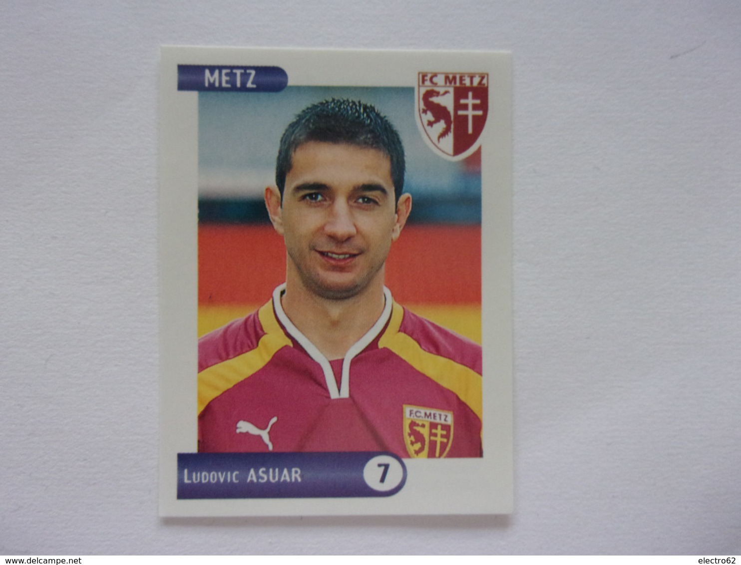 PANINI FOOT 2001 N° 162 FC Metz Ludovic Asuar - Edition Française