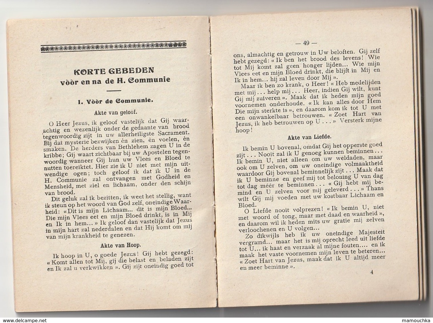 Boekje De Ware Vereerder Van Den H. Antonius Van Padua P. Delamper Cisterciënzer Drukkerij Westmalle 1947 - Esotérisme