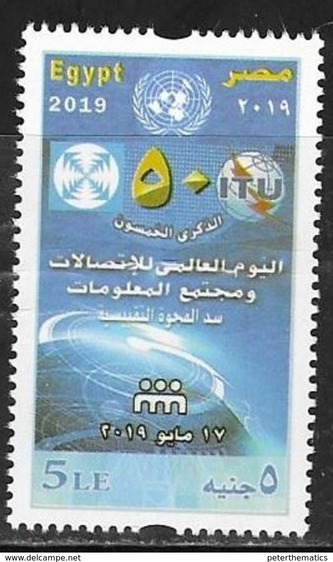 EGYPT, 2019, MNH,  WORLD TELECOMMUNICATIONS DAY, ITU,1v - Telecom