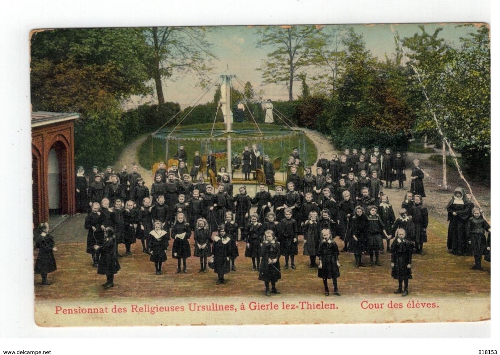 Gierle   Pensionnat Des Religieuses Ursulines,à Gierle Lez-Thielen. Cour Des élèves (plooi Re Boven) - Lille